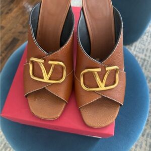 Valentino Vlogo mules brown size 41.5